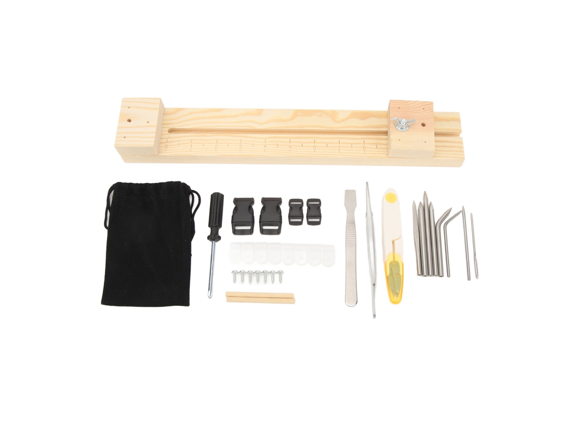 Plantilla De Madera Ajustable Para Fabricar Pulseras Con Kit De Herramientas Para Paracord Y Cordones Shadow.