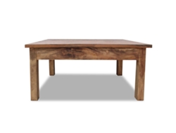 Mesa De Centro Madera Maciza De Caoba 98x73x45 Cm