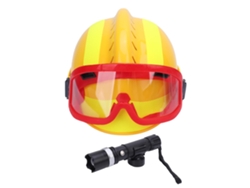 Capacete de Resgate F2 com Lanterna Capacete de Segurança Trabalho em Altura Pc Amarelo S/MARCA