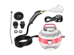 Limpiador a vapor de alta temperatura y alta presión, 1500 W, 1000 ml, 6 modos ajustables para limpieza de cocina y coche, Rosa Gertiz