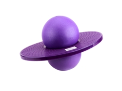 Pogo Ball para niños y adultos de hasta 90 kg, pelota de equilibrio, coordinación y trucos, divertido juguete para interiores y exteriores, morado Jeiibrzui