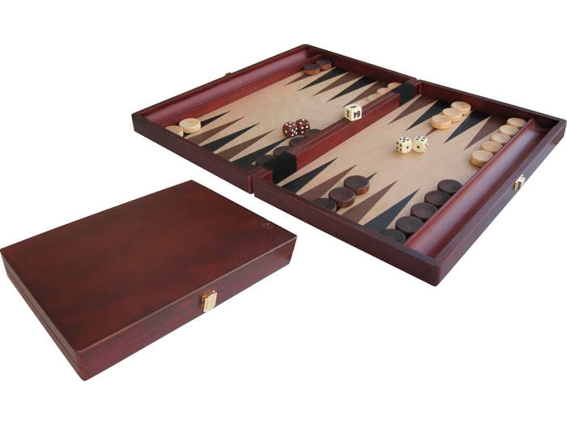 Backgammon 35x24cm madera incrustada
