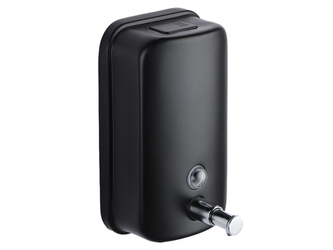 MEOIRUERY Dispensador de jabón para manos en pared, acero inoxidable, para baño de hotel