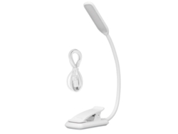 Lámpara de oficina LED 2026 con clip, 3 niveles de ajuste, mini plegable, luz de escritorio táctil USB blanca