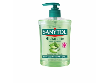 Jabón de Manos Líquido SANYTOL Antibacteriano con Doseador (500 ml)