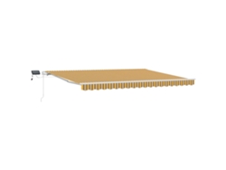 Toldo Manual Con Luces Led Vidaxl Tela