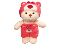 Boneco De Pelúcia Cartoon Transformável Urso Morango Para Crianças Brinquedo Calmante