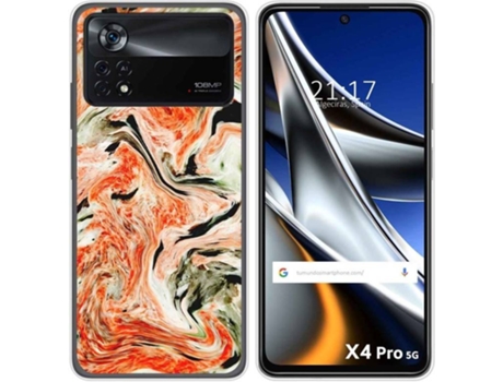 Carcasa para Xiaomi Poco X4 Pro 5G TUMUNDOSMARTPHONE Dibujos Mármol 12 Multicolor