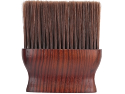 Escova de cabelo para pescoço com cabo de madeira, modelo 2026, ideal para cabeleireiros e barbearias.