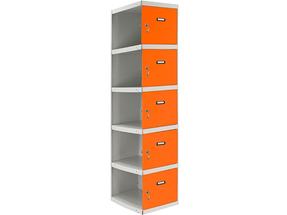 Simonlocker Profesional Desmontable 5 Puertas 1/5 300 Adicional Gris/Natural SIMON RACK