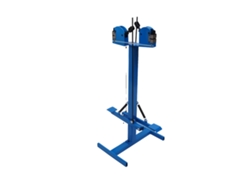 Reductor y tensor metálico, construcción de hierro duradera, diseño versátil dos en uno, color azul.