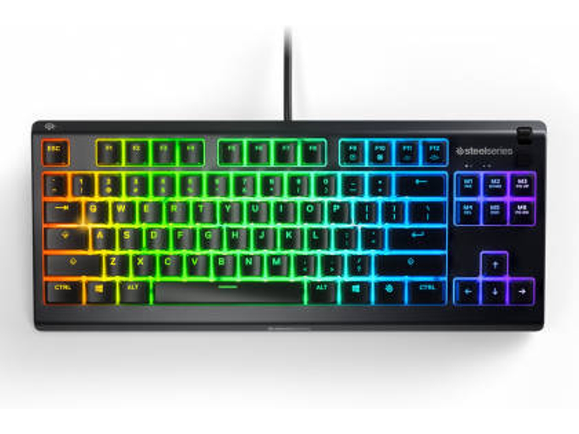 Teclado Gaming STEELSERIES Apex 3 TKL (Membrana - Inglés - Negro)