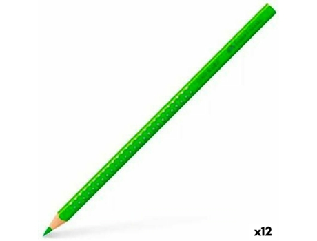 Lápices De Color FABER-CASTELL Colour Grip Verde 12 Unidades
