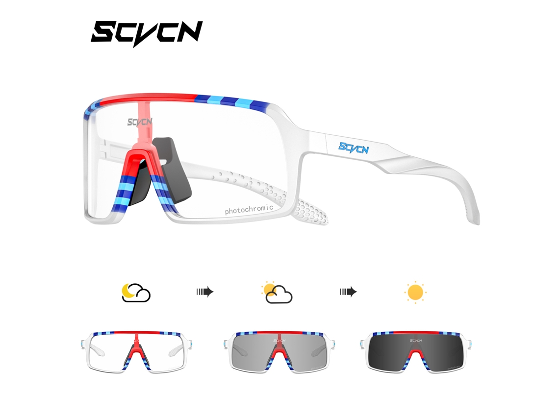 Gafas De Ciclismo Sensibles A La Luz Diurna Y Nocturna De Doble Uso Al Aire Libre A Prueba De Viento Alpinismo Gafas De Sol Protección Uv