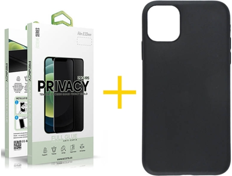 Carcasa + Protector de Pantalla para iPhone 11 SKYHE Negro