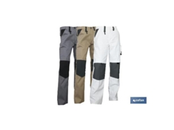 Pantalon trabajo lenoir 280gms/m beis-negro t-46