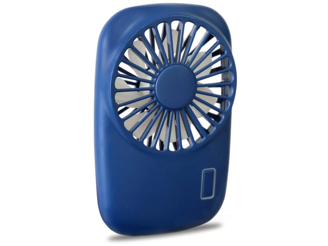 Mini ventilador de mano, potente, pequeño, personal, portátil, con velocidad ajustable, recargable por USB, refrigeración Yizhood (azul)