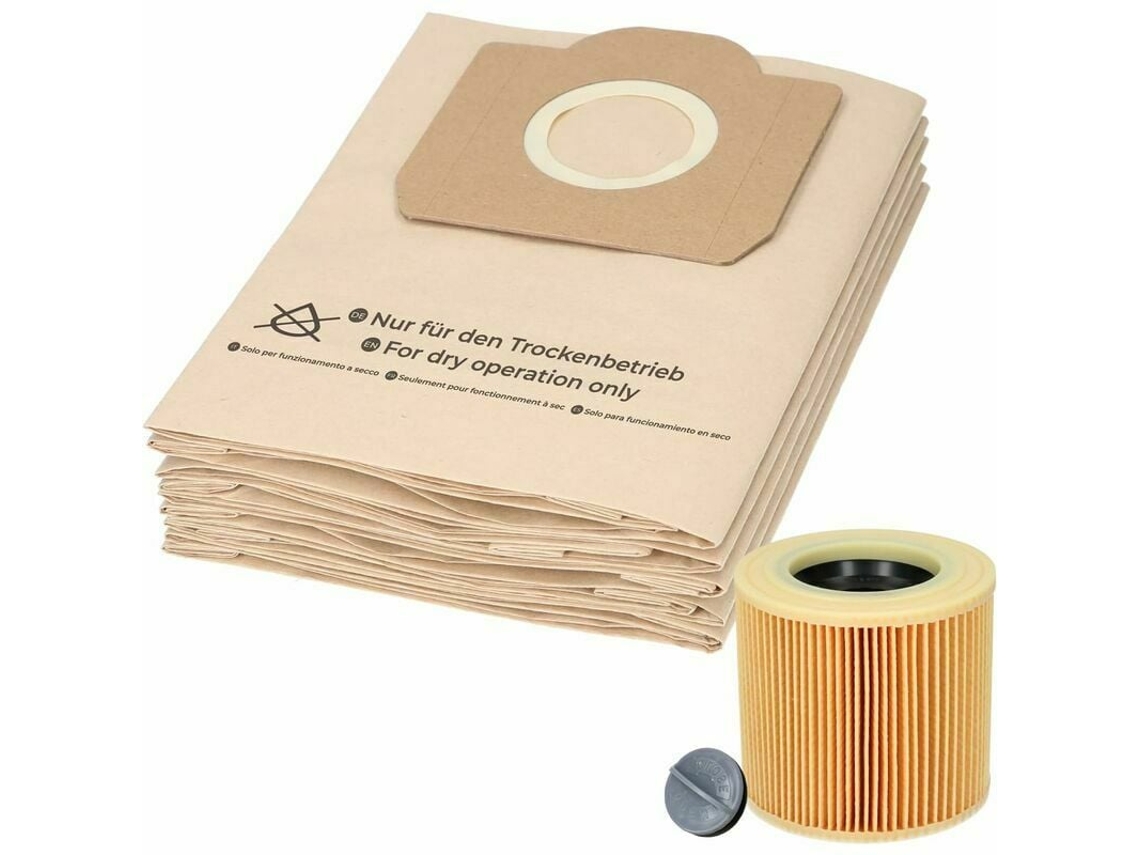 RNEMITERY Bolsas y filtro para Kärcher WD3 (10+1)