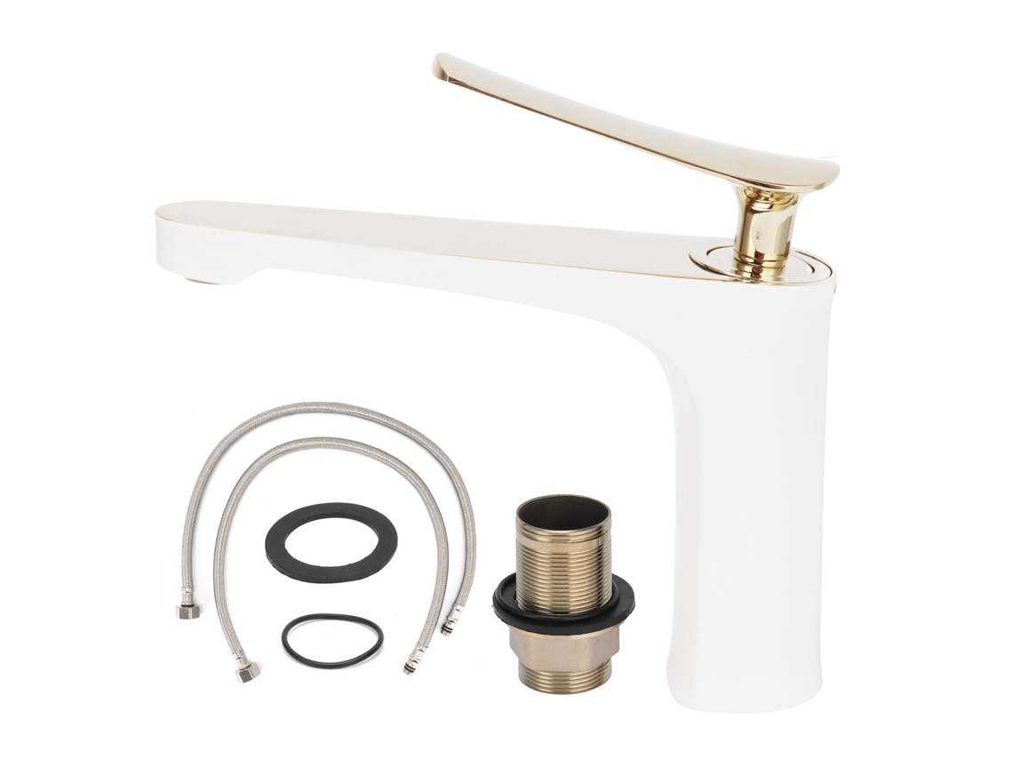Grifo que mezcla agua caliente y fría - Lavabo moderno