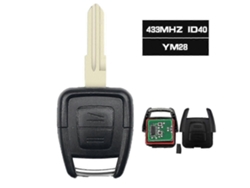 Mando a distancia para Opel Zafira Astra A/G Bosch TS 1999-2005, chip ID40, 433,92 MHz, 2 botones vayotoy