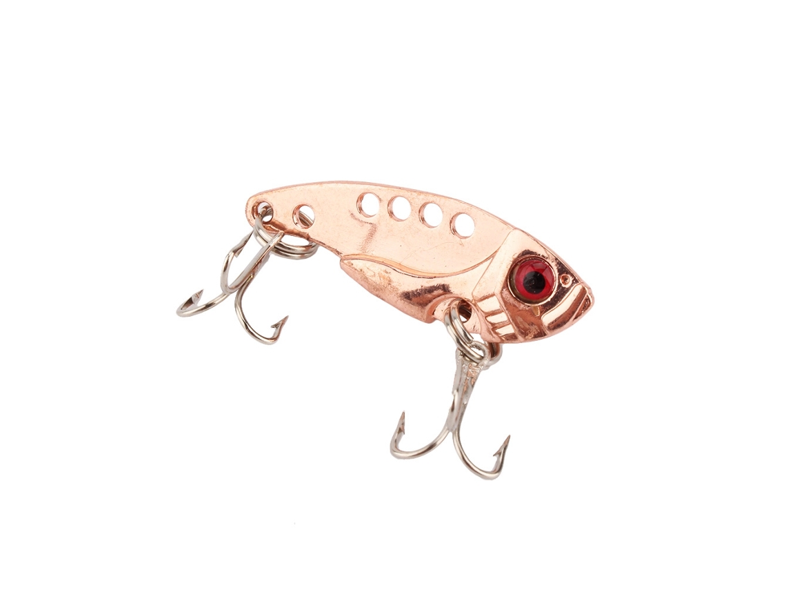 Señuelo De Pesca Con Lentejuelas Metálicas Y Anzuelo Triple Para Lubina.