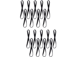 18 mini gomas para el pelo, estilo deportivo