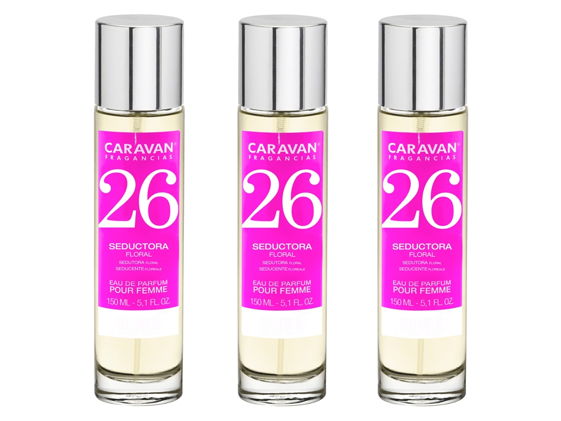 3x Perfume de Mujer Nº26 150ml CARAVAN