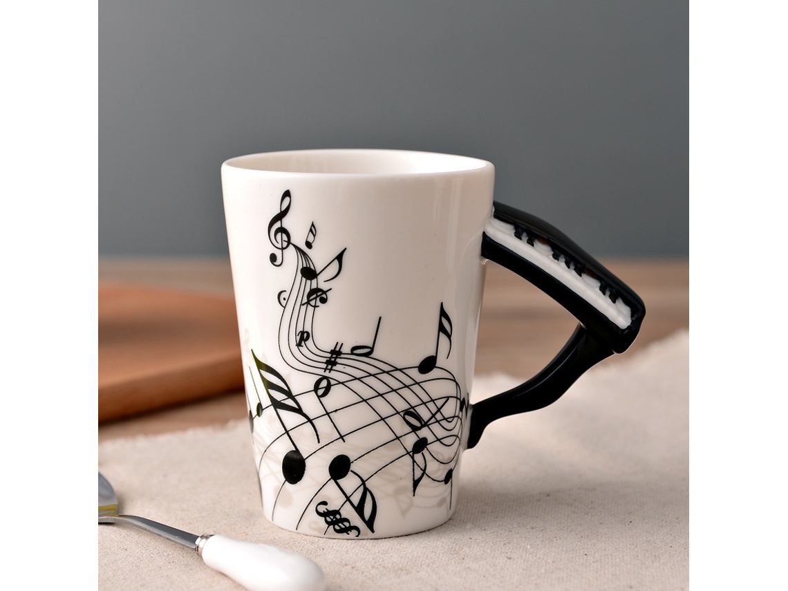 Taza de café con guitarra musical única, un gran regalo para F Siurn, taza de cerámica