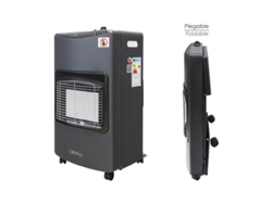 Estufa Gas Infrarroja Ceramica 4,5 Kw. Plegable 3 Potencias, Triple Sistema De Seguridad, Con Ruedas, Encendido Piezo-electrico