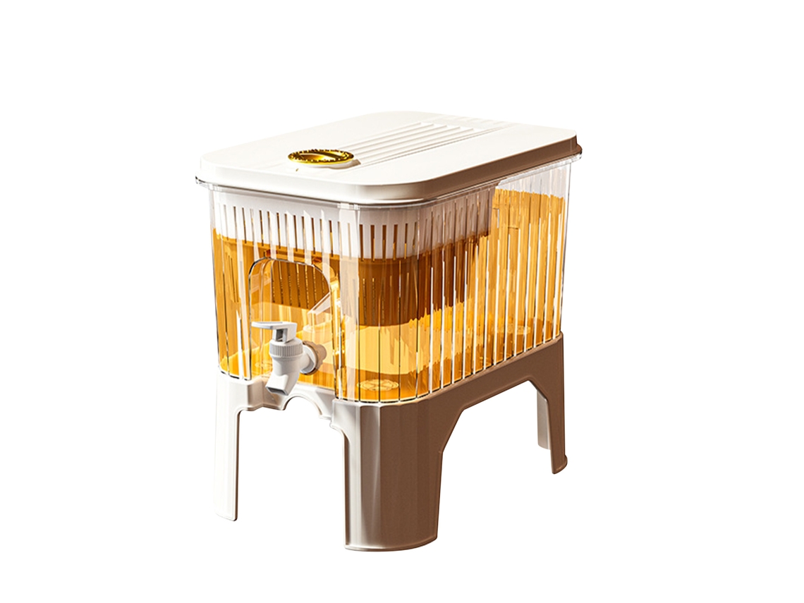 Dispensador De Bebidas Para Refrigerador De 5 Litros En Plástico Pp Con Grifo Y Tapa Sellada Para Fiestas Y Uso Diario.