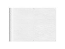 Pantalla de balcón 100% poliéster Oxford blanco VIDAXL (75x700 cm)