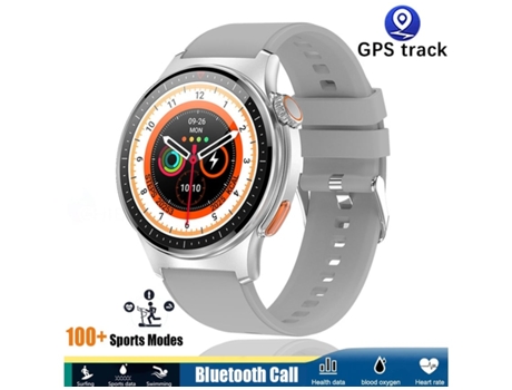 Smartwach QW49 (Android e IOS - cinzento)