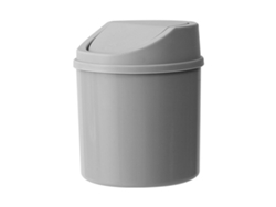 Rebe-lixeira De Plástico Para Mesa Com Tampa Flip Multifuncional Pequena Lixeira Para Decoração De Sala De Estar Cinza
