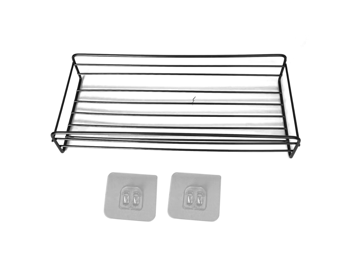 Estantería De Baño Multifuncional De Hierro Para Montaje En Pared - No Requiere Taladro - Ahorra Espacio