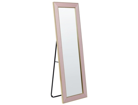 Espejo de pie BELIANI Lautrec de Terciopelo Rosa 50x33x150