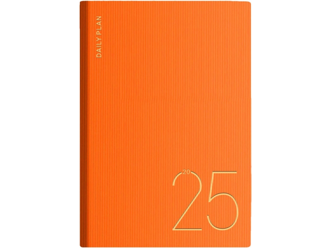 Agenda Semanal 2025- Diário- Caderno A5- Planejador- Anual Em Couro Sintético Para Planejamento, Mensal, E