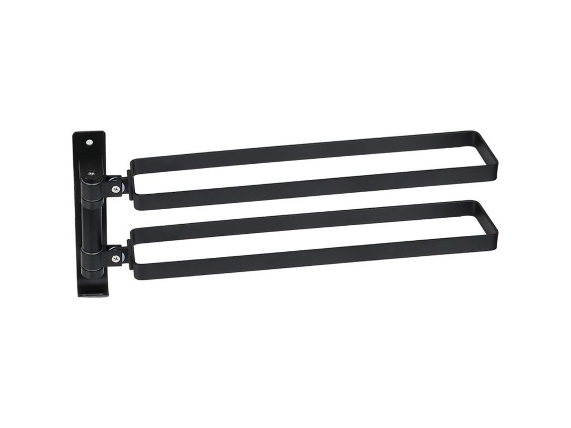 2026-rack De Toallas De Baño Linjou 2 Barras Giratorias 180° Acero Inoxidable Montado En Pared 33cm Para Baño Cocina 2 Piezas