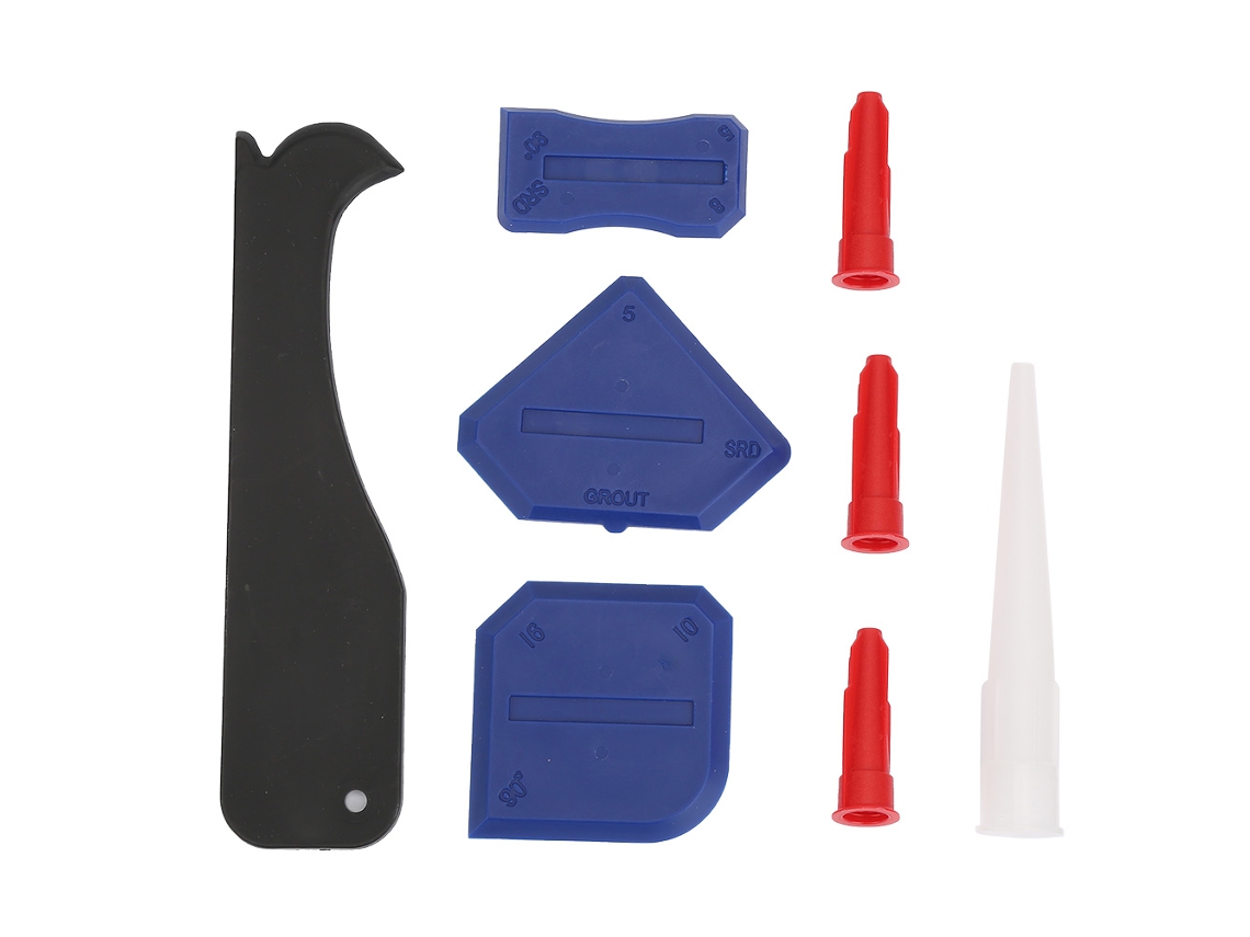 Kit De Herramientas De Sellado De Silicona De 8 Piezas: Raspador, Aplicador Y Herramienta De Acabado Perfecto.