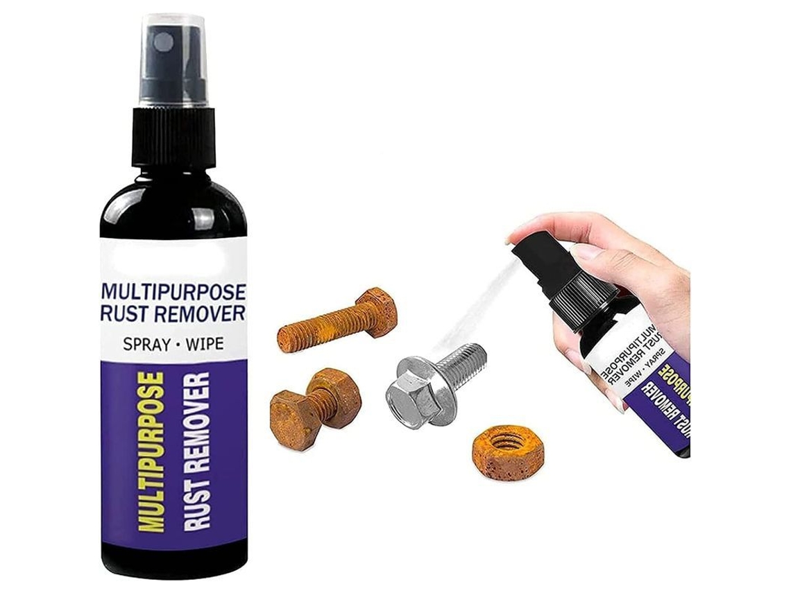 Spray Removeferrugem Multipropósito para Cuidado de Carros, Limpeza de Metais e Casa (30ml)