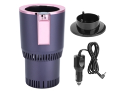Taza Térmica De Calentamiento Y Enfriamiento Rápido Con Pantalla Digital De Temperatura Para Coche, Casa Y Oficina - Morada