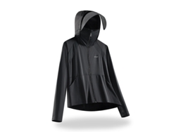 Chaqueta Feminina Chrui Protección Upf 50+ Seda De Hielo Secado Rápido (negro, Xl)
