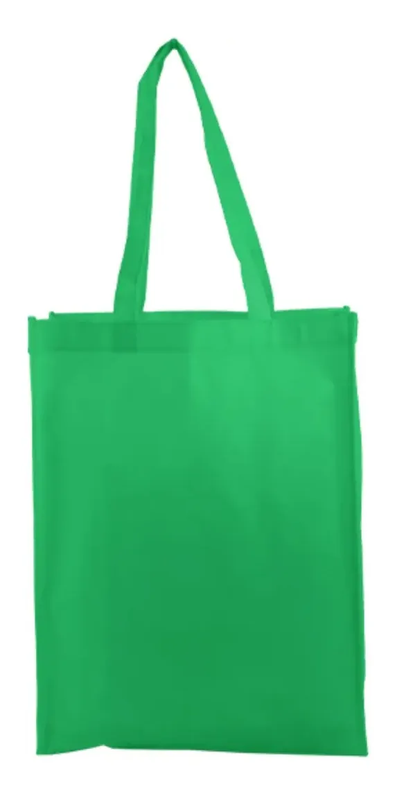 300 Ecobags Personalizadas Com Fole Verde 34x38x15vayotoy