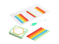 Juego De Palitos De Madera Para Contar Para Niños - Ayuda Para El Aprendizaje De Las Matemáticas - Ensamblaje