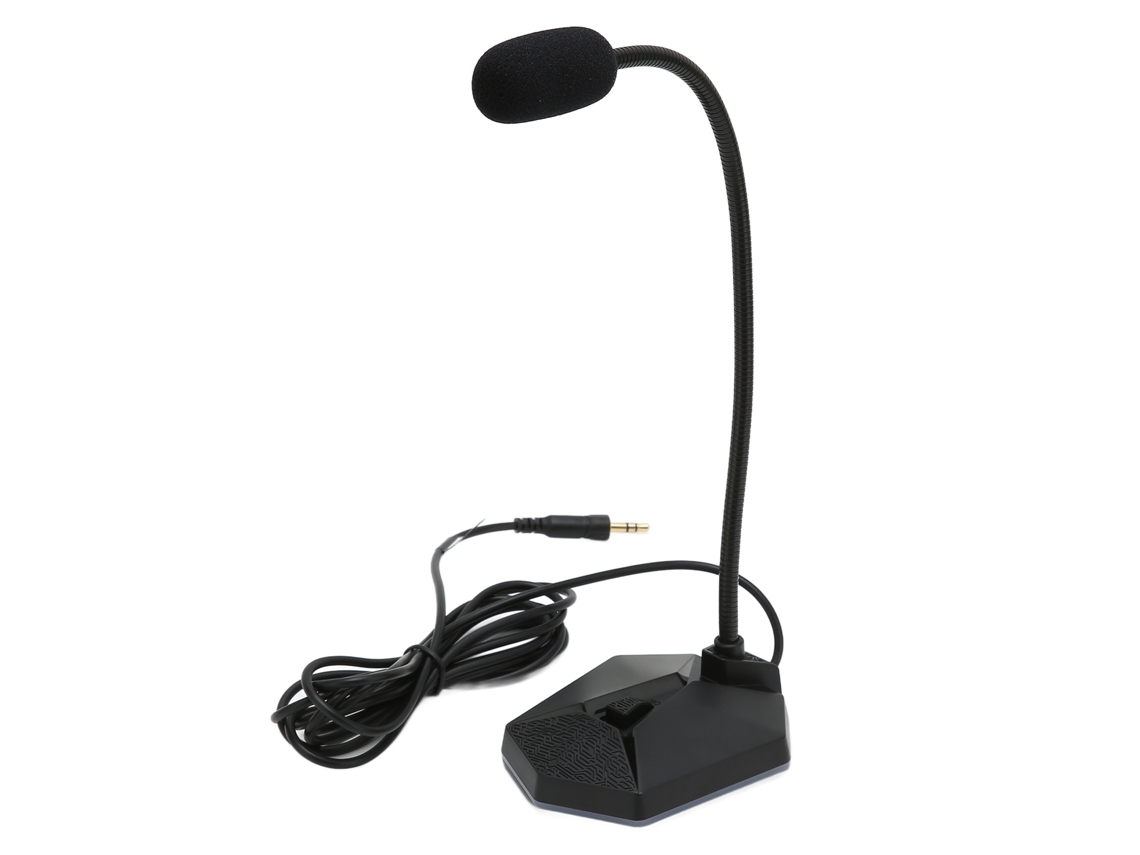 Microfone de computador EOOCOO, plug and play, 3,5mm