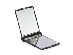 2026-espejo Led Plegable Portátil Con 8 Luces Y Lupa 1x/2x - Ideal Para Viajes Y Maquillaje