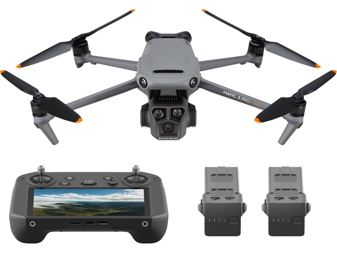 Drone DJI Mavic 3 Pro Cine Premium Combo (5.1K - Autonomía: Hasta 43 minutos - Negro)