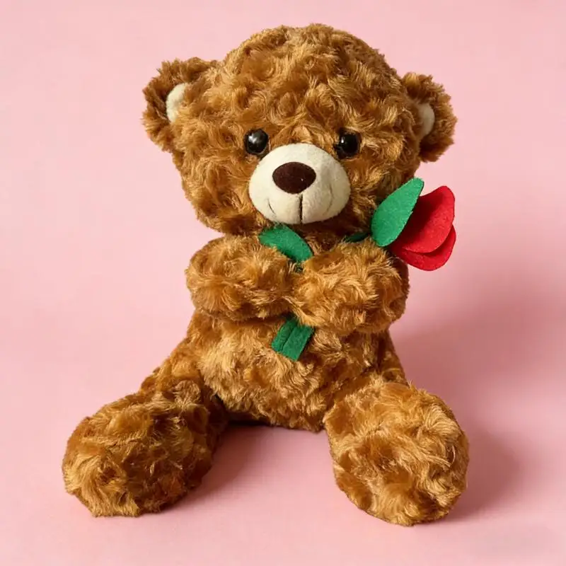 (estilo C, 25 Cm) Lindo Peluche De Oso Con Sombrero De Rosa De Anime De Dibujos Animados