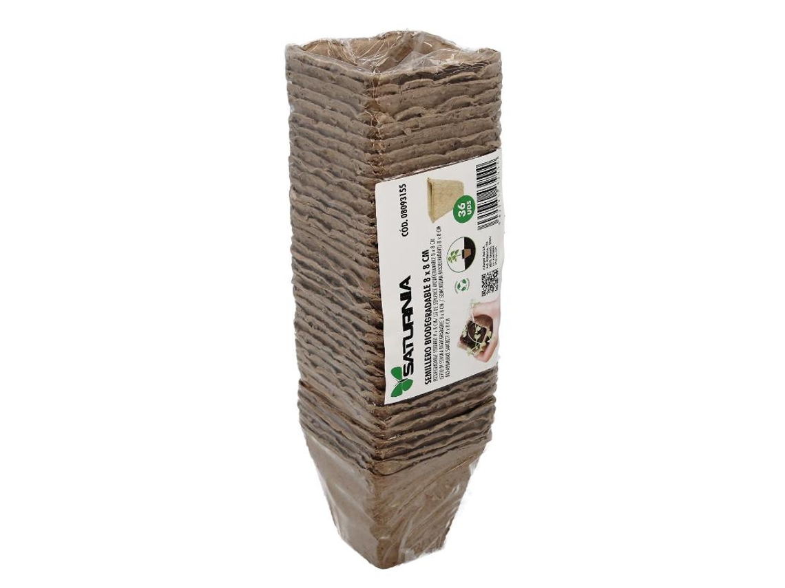 Semilleros biodegradables8x8 cm. pack 36 semilleros para siembra / germinacion de plantas