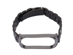 Pulseira De Aço Inoxidável Para Mi Band 6 5 Com Fecho Dobrável Anti Perda Smartwatch Strap