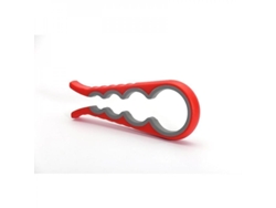 Rebe-tapas para resistencia al corte, ideal para niños pequeños, adultos mayores y personas con artritis, 22 cm, negro rojo